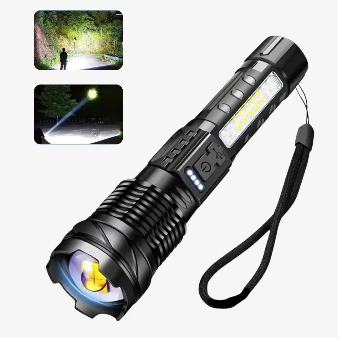 USB Rechargeable Tactical Military Flashlight