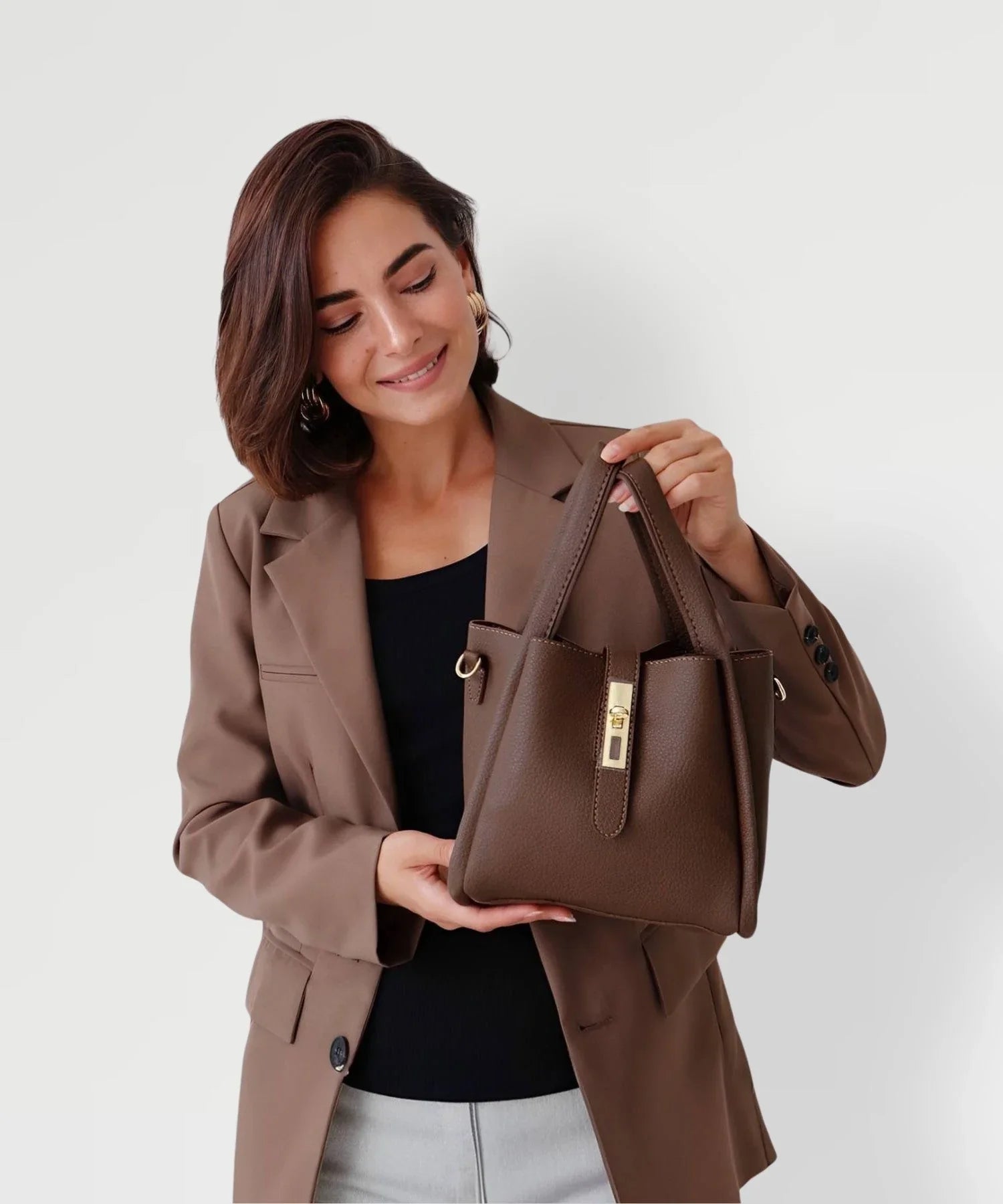 Vintage Style Faux Leather Handbag