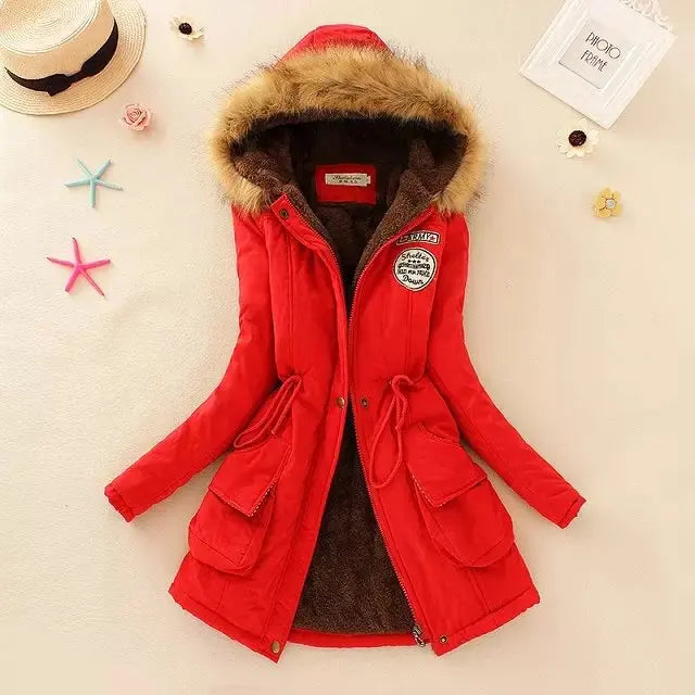 Hooded Insulated Puffer Jacket With Zip Pockets