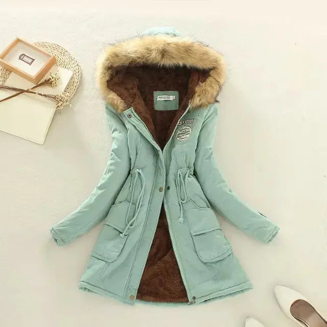 Hooded Insulated Puffer Jacket With Zip Pockets