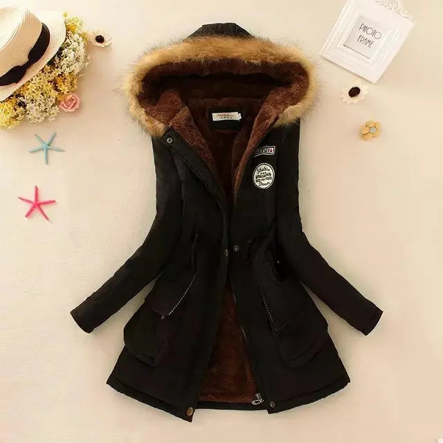 Hooded Insulated Puffer Jacket With Zip Pockets
