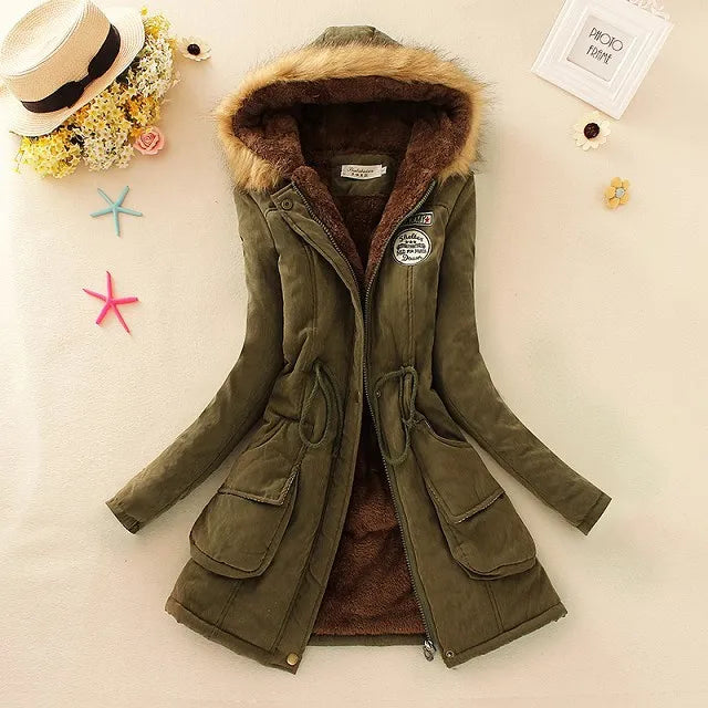 Hooded Insulated Puffer Jacket With Zip Pockets