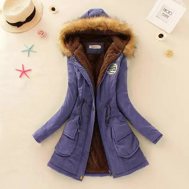 Hooded Insulated Puffer Jacket With Zip Pockets