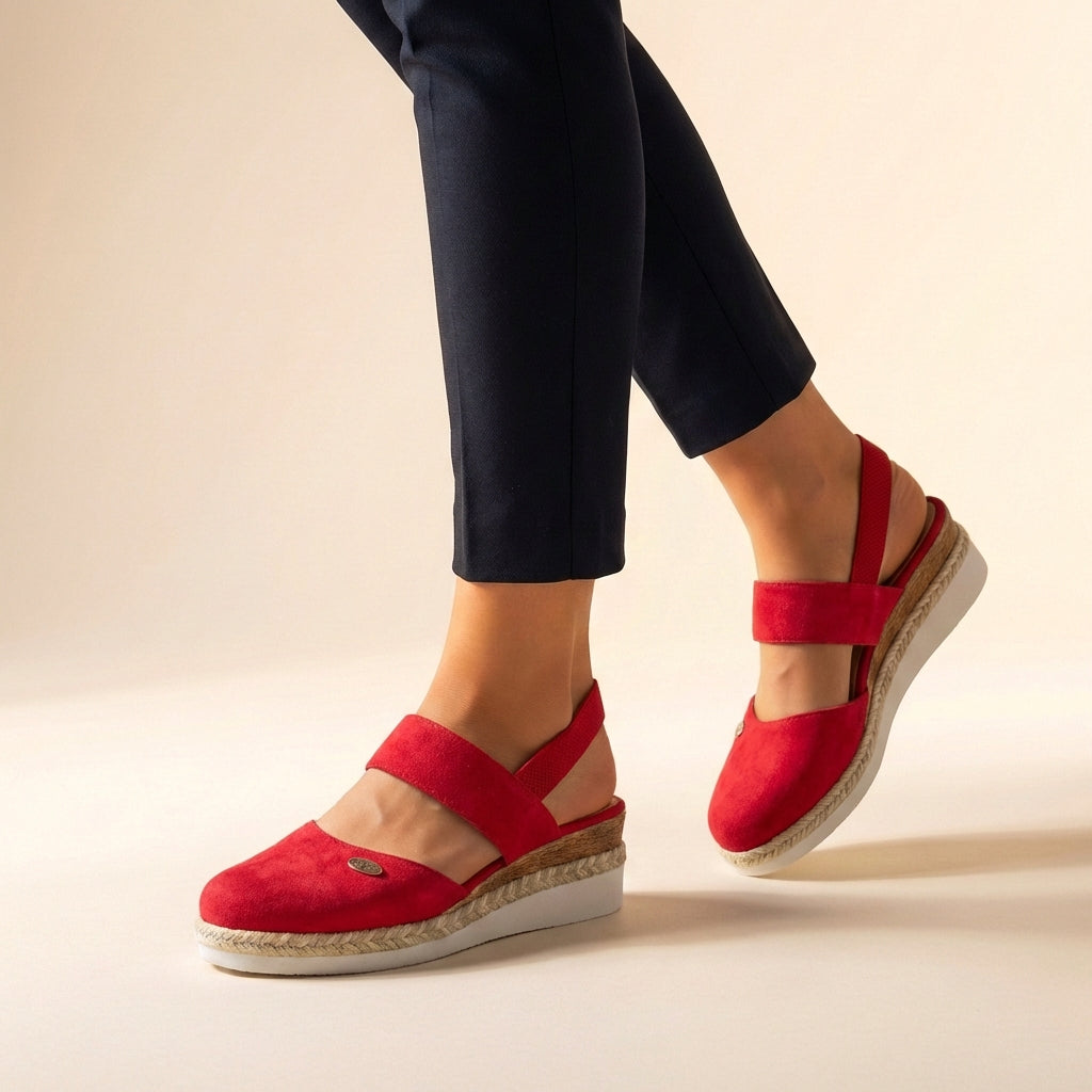 Comfort Fit Platform Espadrille Sandals