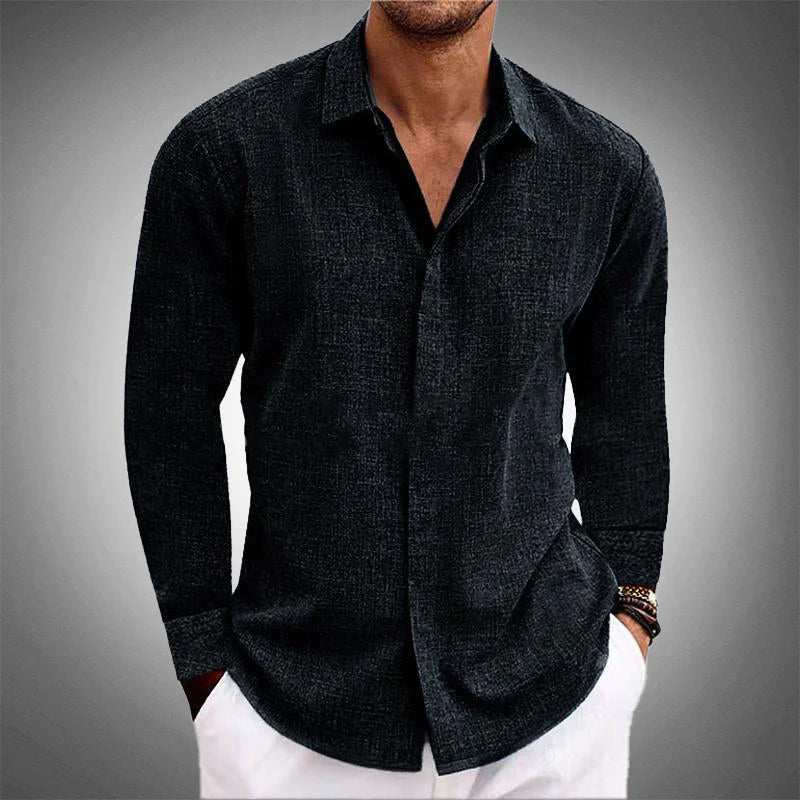 Linen Shirt | Button Classic Relaxed Fit Men