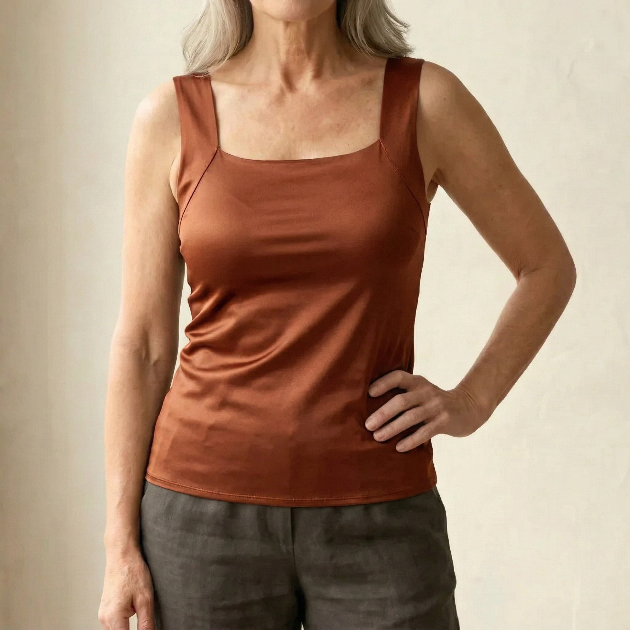 Roxanne Built-In Bra Support Tank Top
