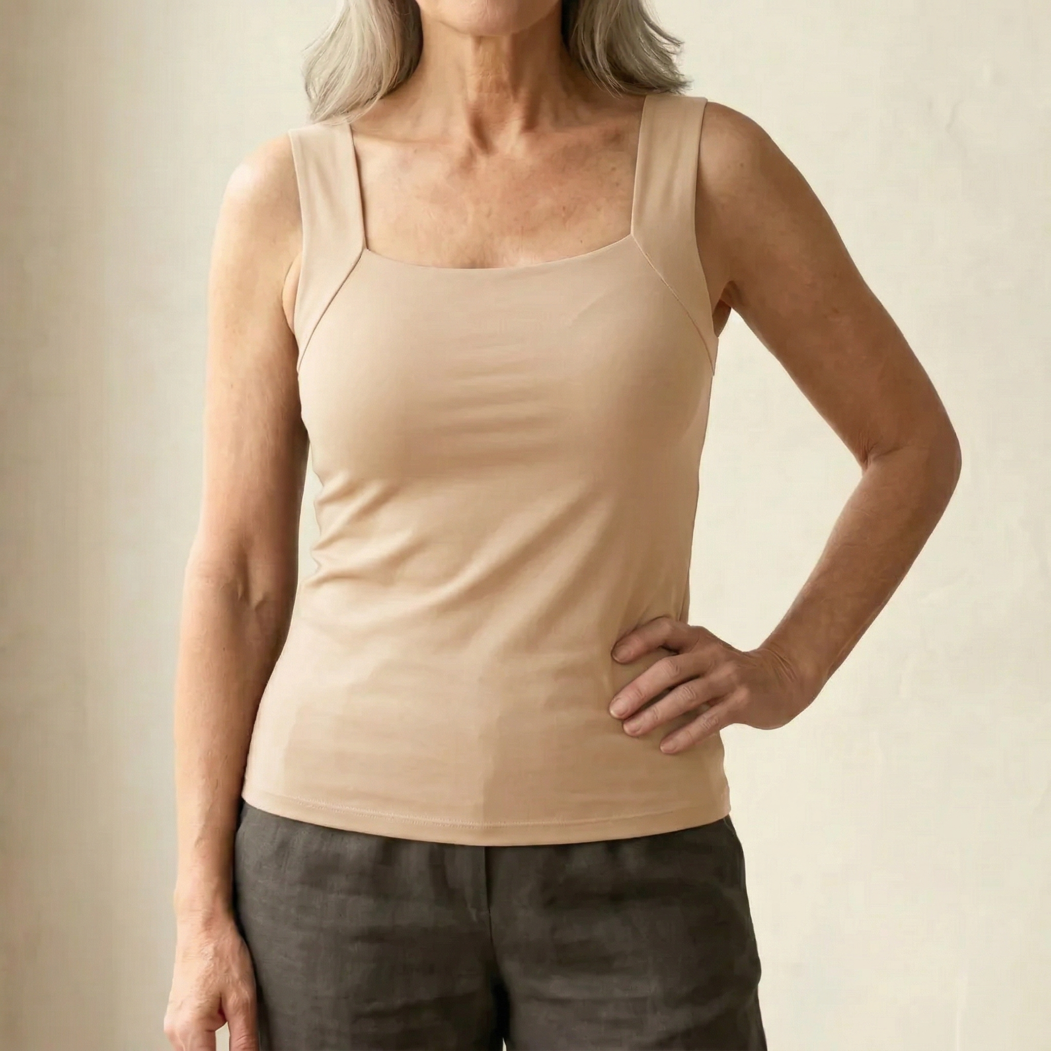 Roxanne Built-In Bra Support Tank Top