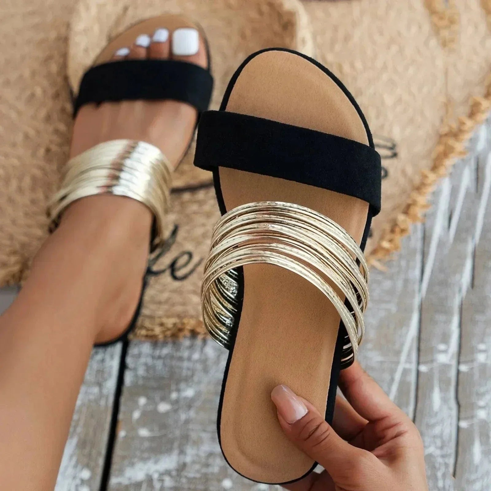 Alma Orthopedic Sandal with Plush Cushioning and Suede Finish