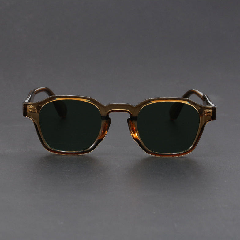 Polycarbonate Square Frame Retro Sunglasses
