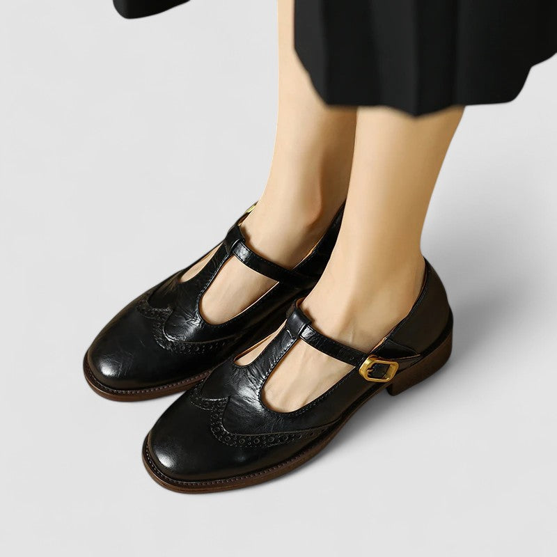 Orthopedic Mary Jane Strap Shoes
