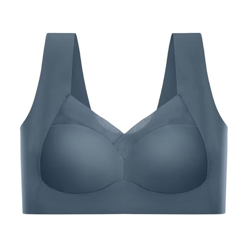 Women's Seamless Bra with Mesh Detail