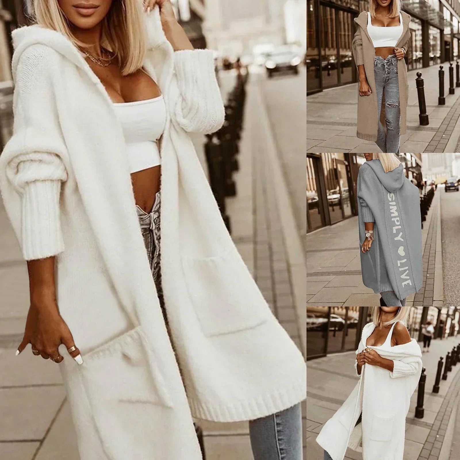 Knee Length Longline Coat for Everyday Wear