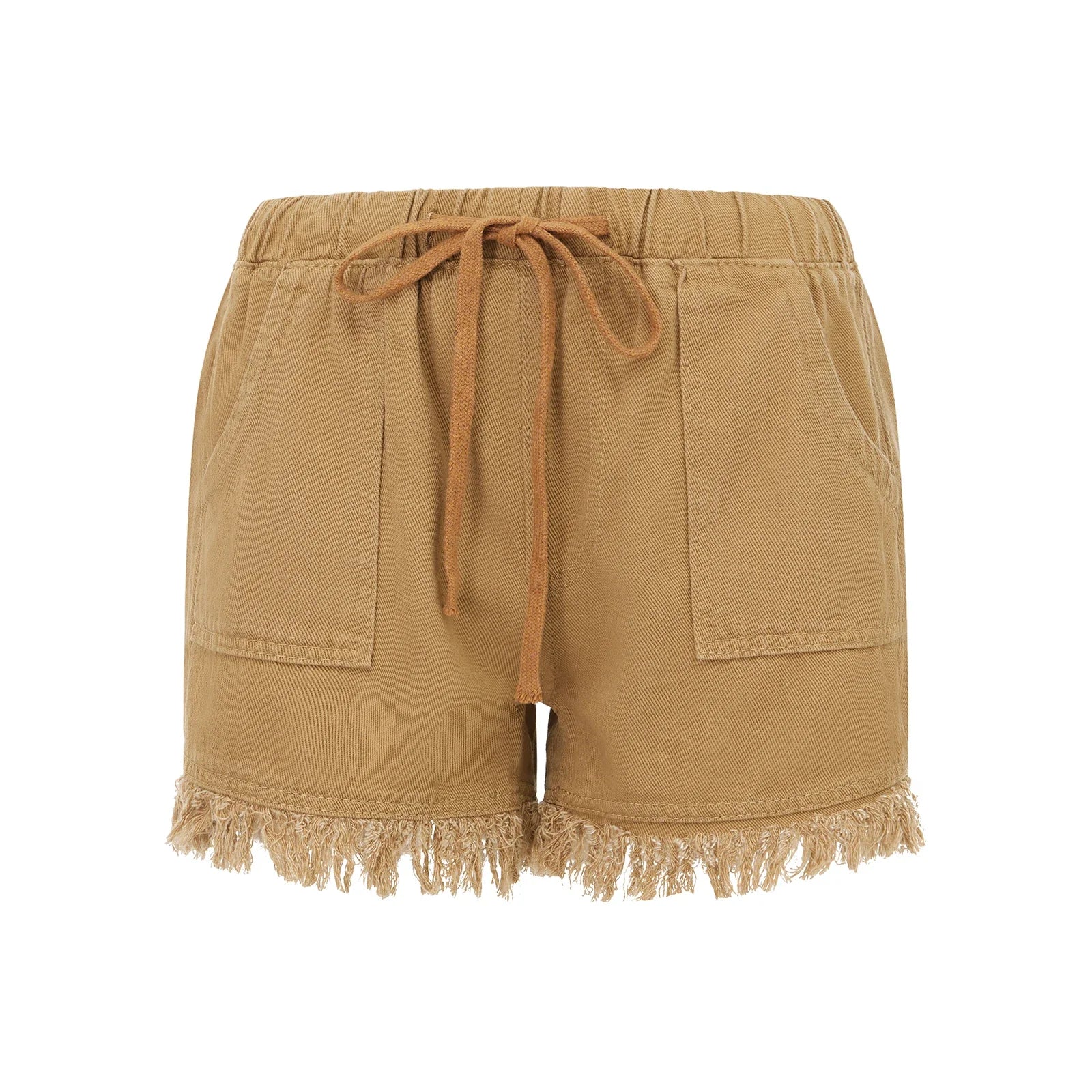 Women's Frayed Hem Casual Summer Shorts