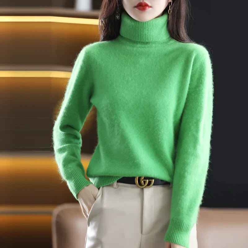 Classic Fitted Turtleneck Sweater – 16 Colors