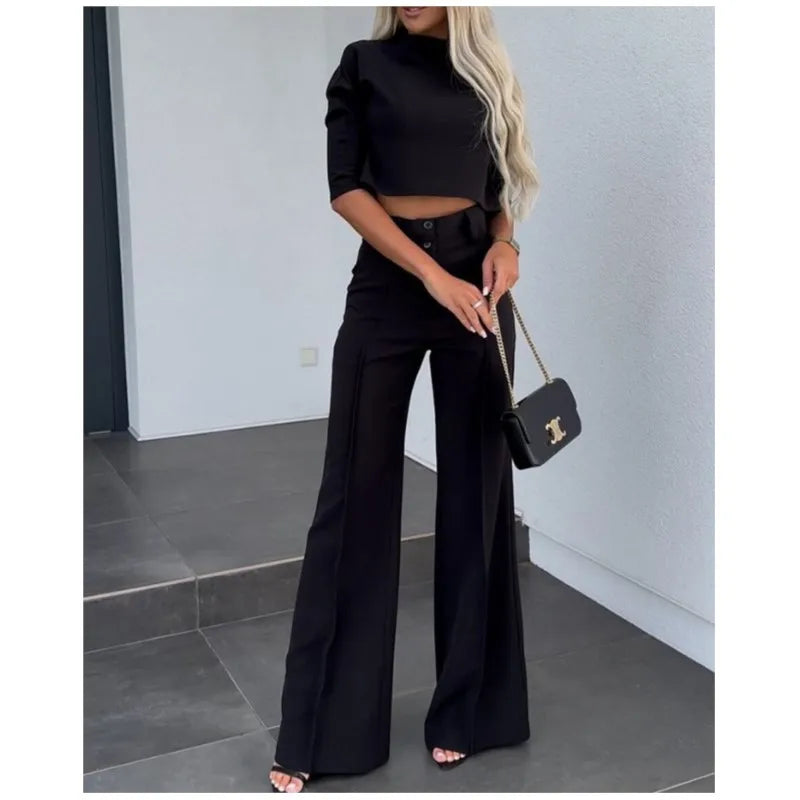 Structured Top and Trouser Matching Set