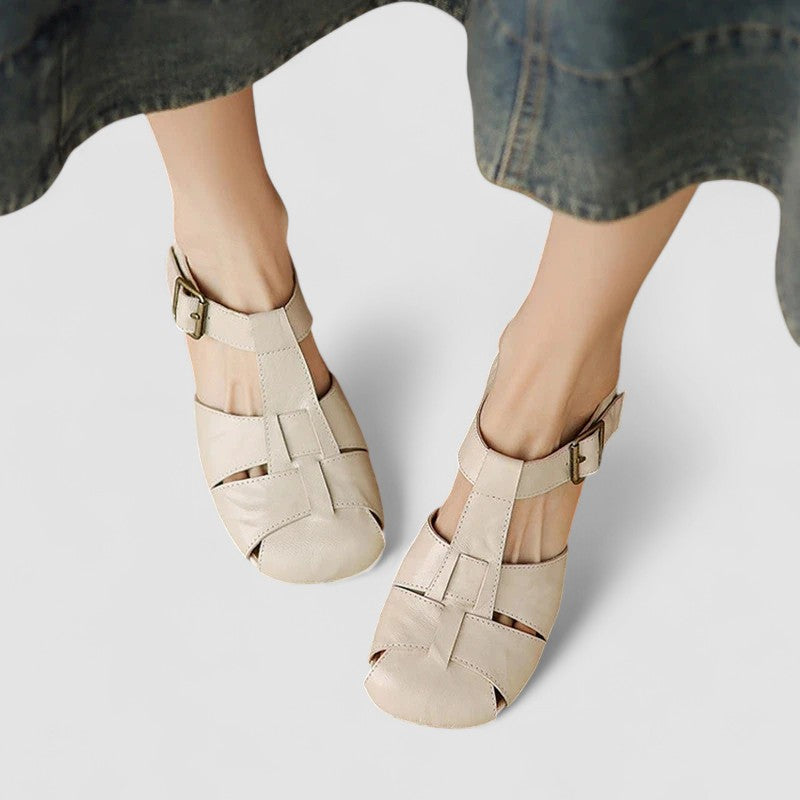 Block Heel Mary Jane Shoes With Ankle Strap