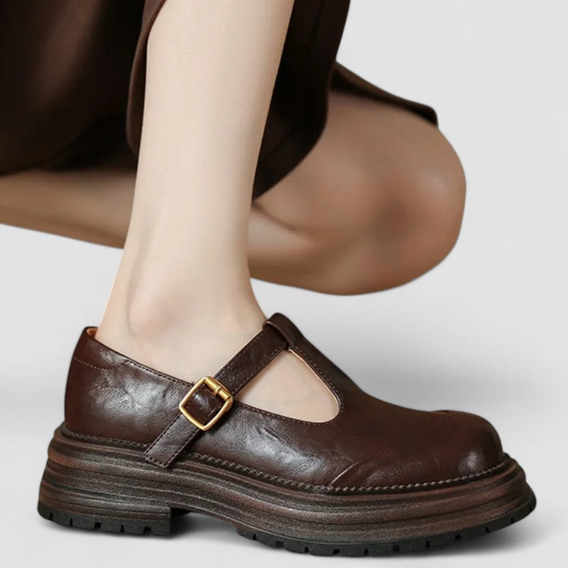 Vintage T Bar Mary Jane Shoes With Cushioned Insole