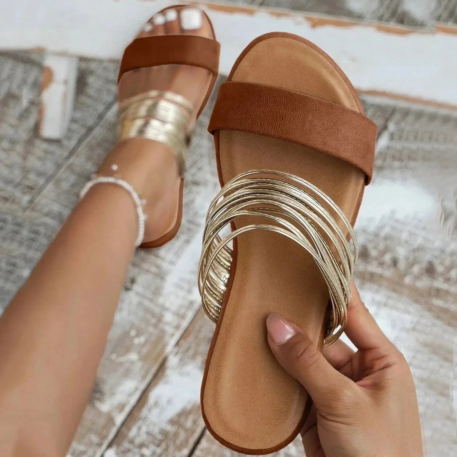 Alma Orthopedic Sandal with Plush Cushioning and Suede Finish