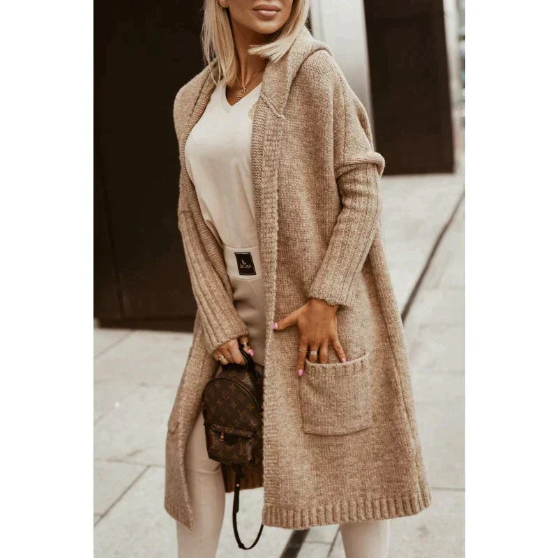 Knee Length Longline Coat for Everyday Wear