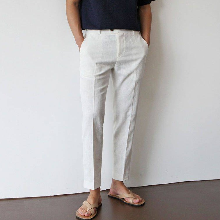 Men's Relaxed Linen Trousers