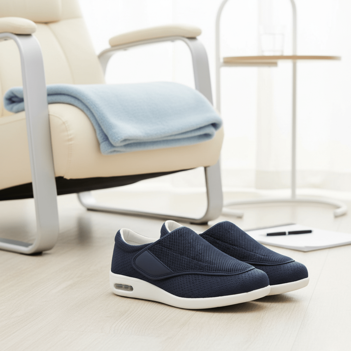 Extra Wide Memory Foam Shoes for Sensitive Feet