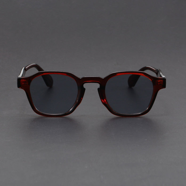 Polycarbonate Square Frame Retro Sunglasses