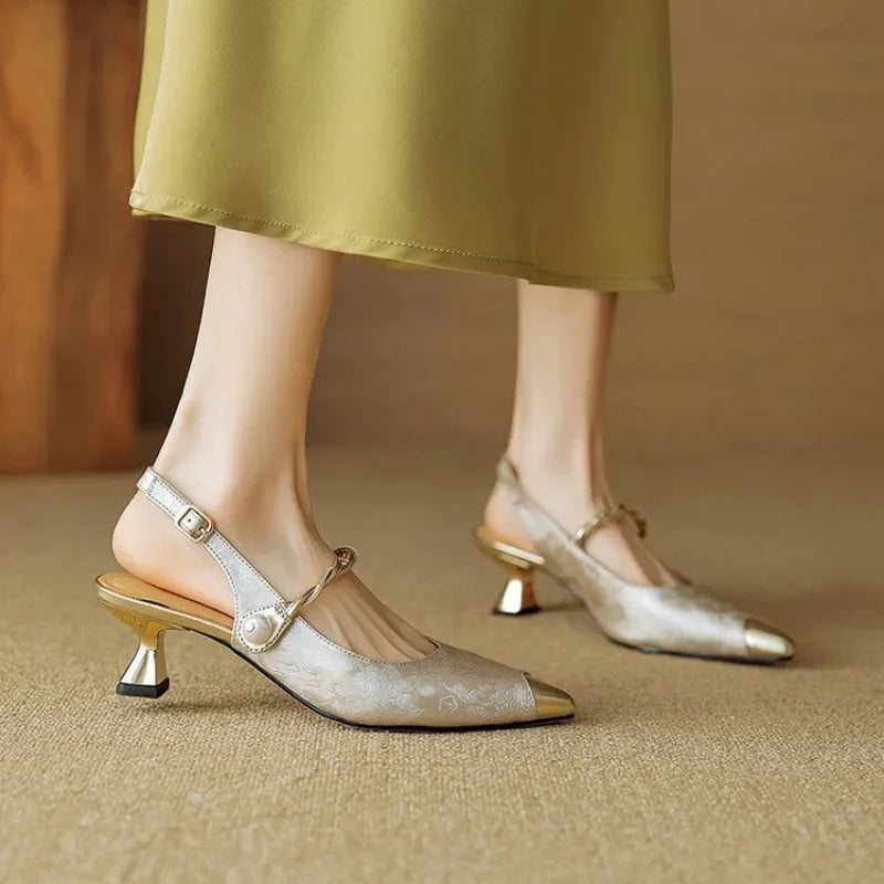 Pointed Toe Kitten Heels
