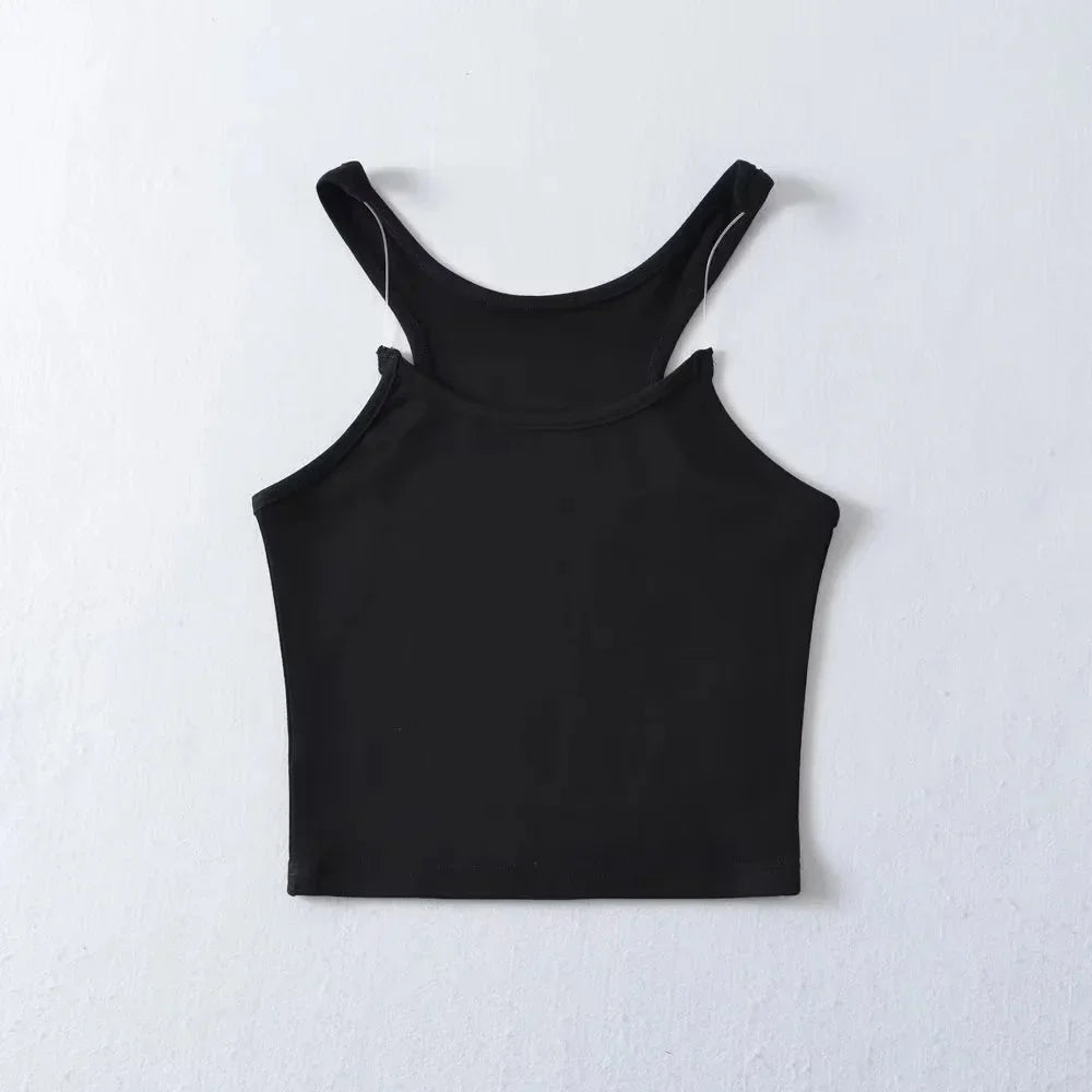 Seamless Invisible Shoulder Strap Tank Top