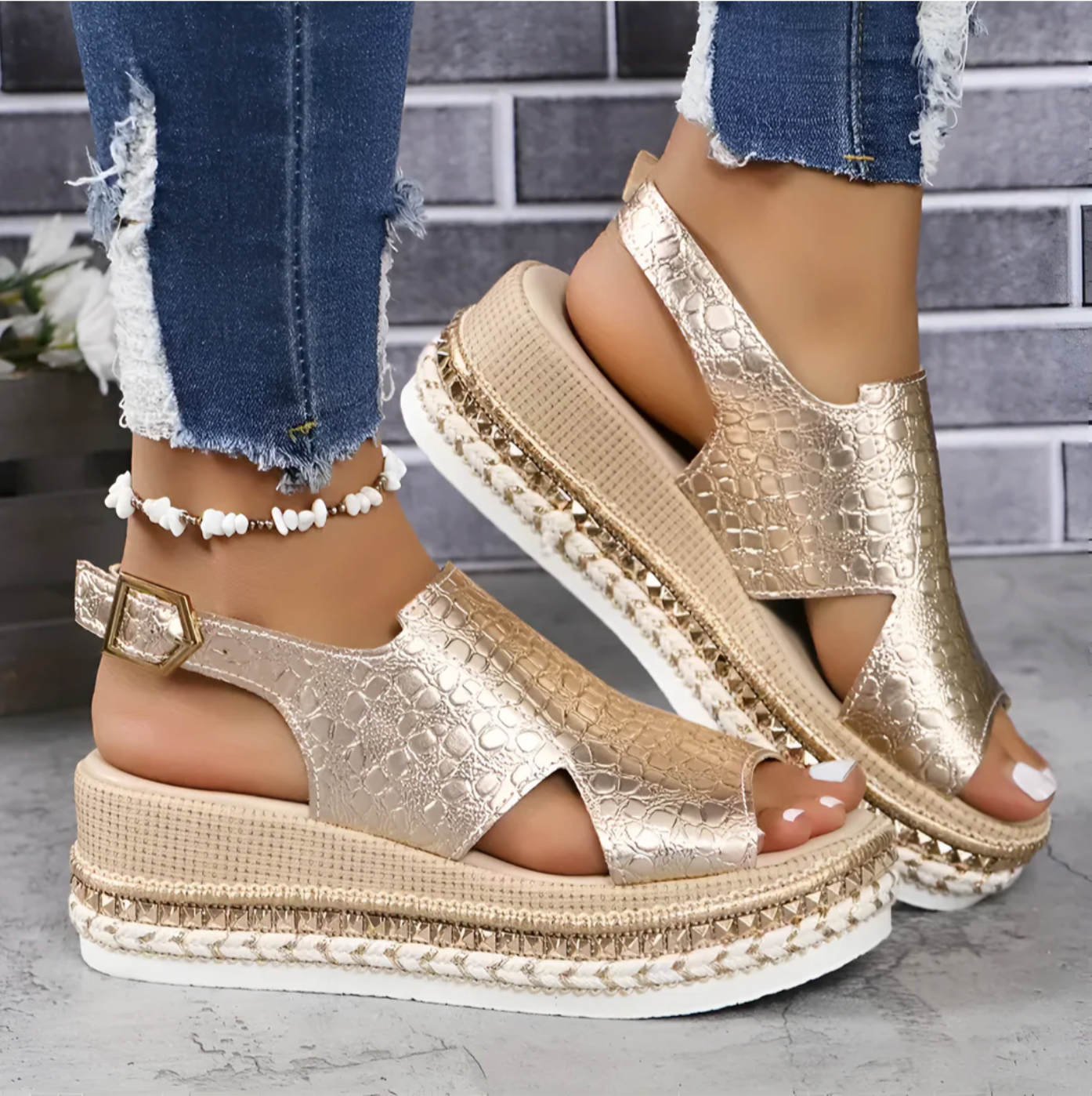 Elegant Orthopedic Heeled Sandal