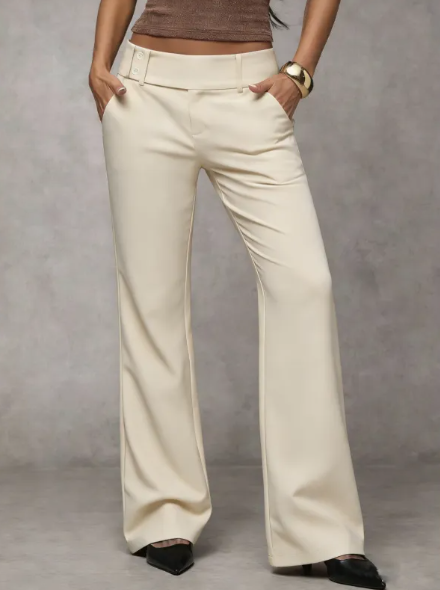 Elowra Tailored Flared Suit Trousers