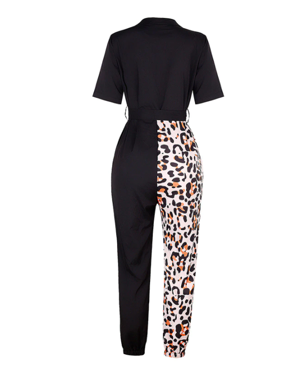 Relaxed Fit Button Down Jumpsuit