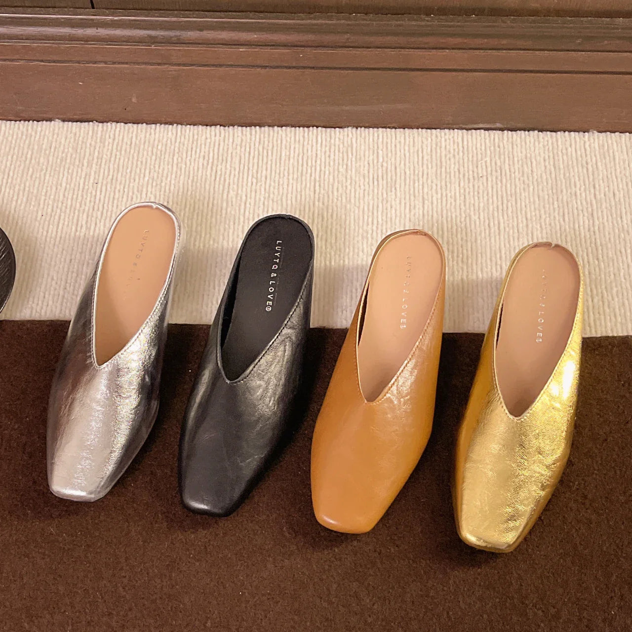 Slip-On Vegan Leather Flats