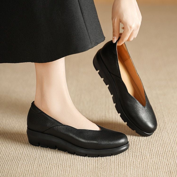 Marie PU Leather Orthopedic Ballet Flats