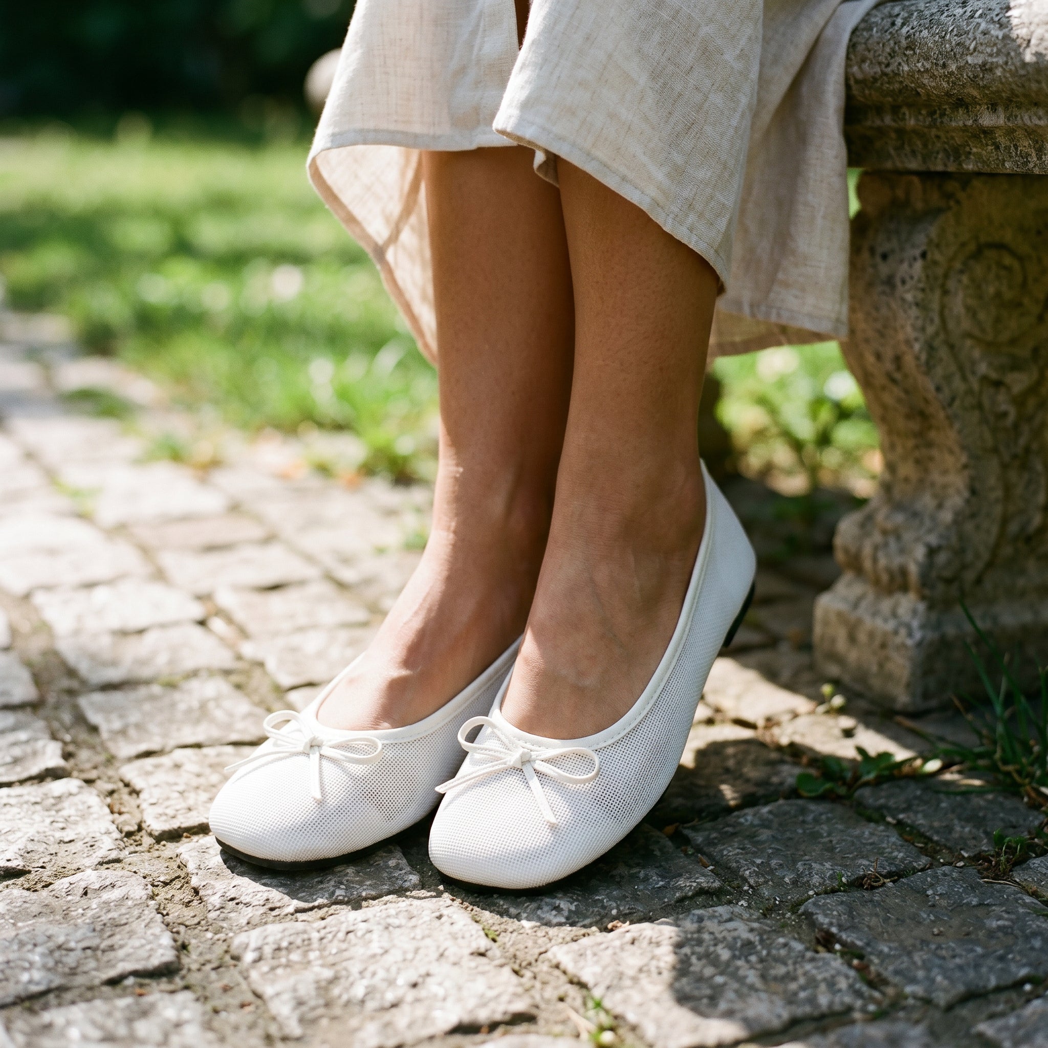 Breathable Mesh Ballet Flats for Women