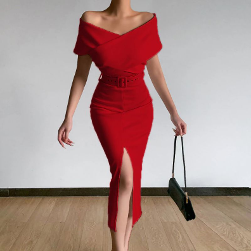 Fitted Bodycon Sheath Evening Dress