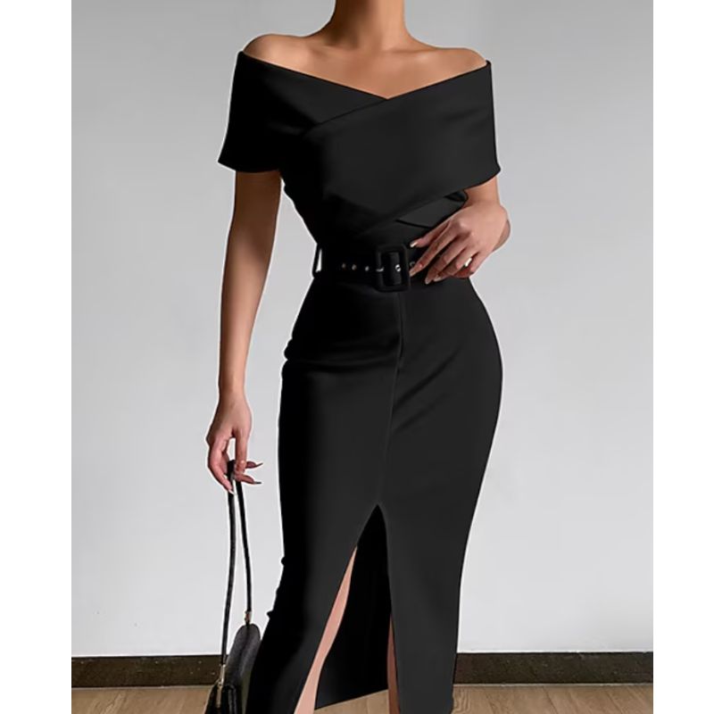 Fitted Bodycon Sheath Evening Dress
