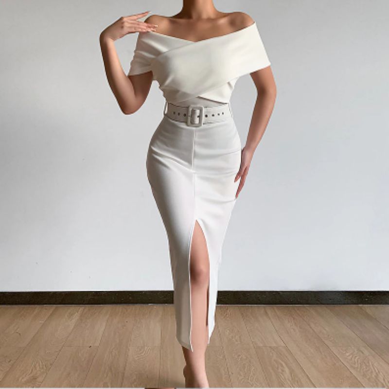 Fitted Bodycon Sheath Evening Dress