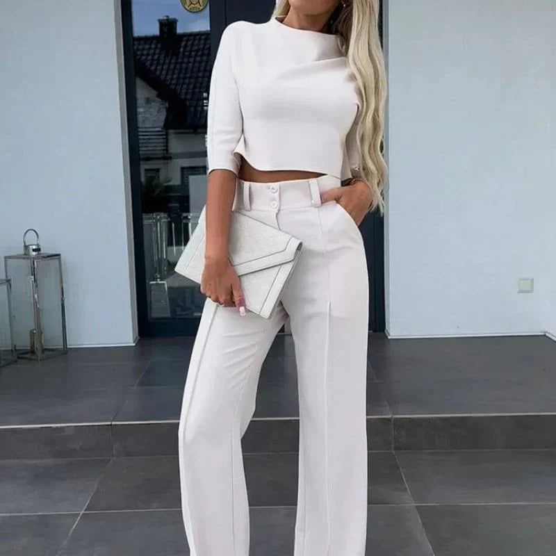 Structured Top and Trouser Matching Set