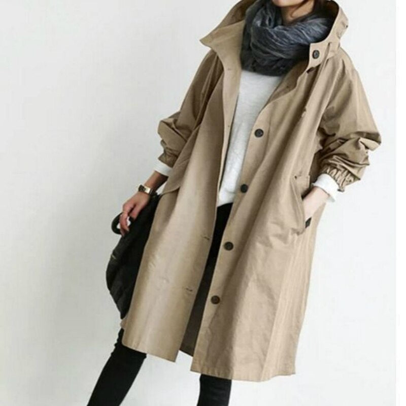 Versatile Long Trench Coat – 7 Colors