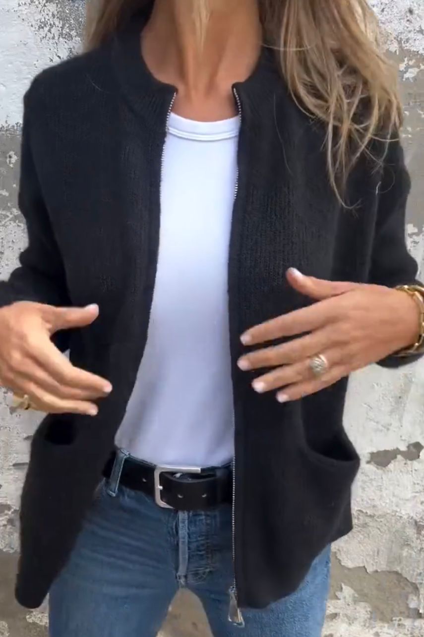 Layering Knit Cardigan Vest