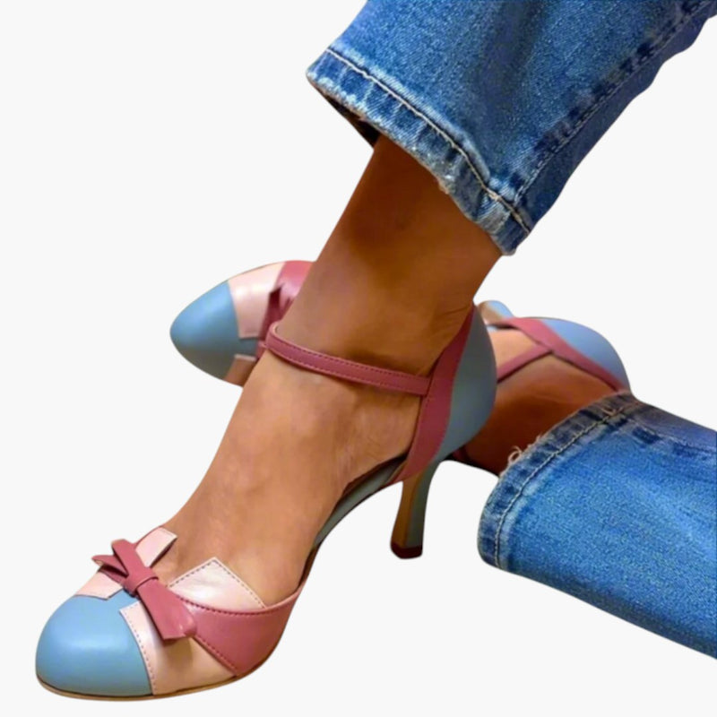 Women's Slip-On Heels with Breathable Upper and Cushioned Sole