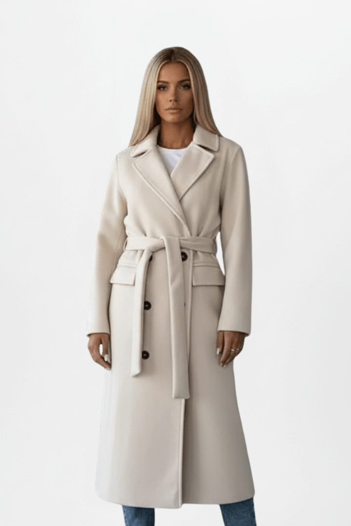 Charlotte Beaumont Double-Breasted Long Coat