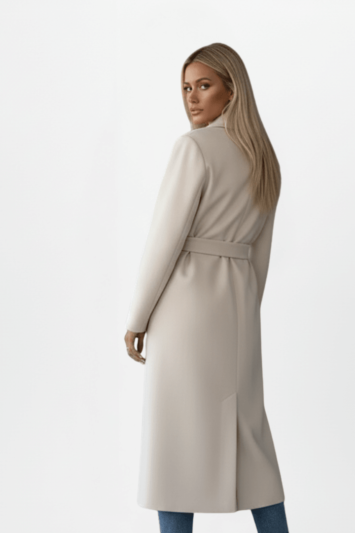 Charlotte Beaumont Double-Breasted Long Coat