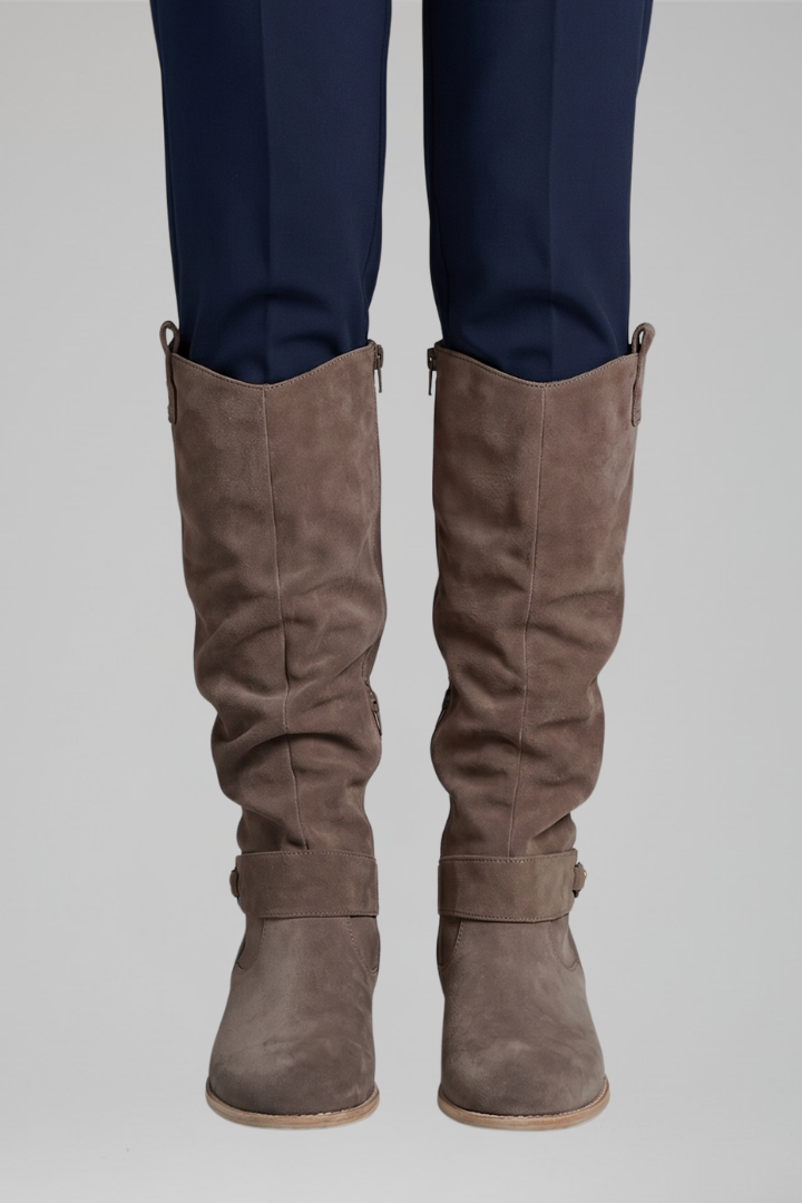 Women's Orthopaedic Knee-High Boots with Side Zipper