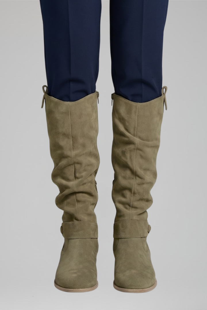 Women's Orthopaedic Knee-High Boots with Side Zipper
