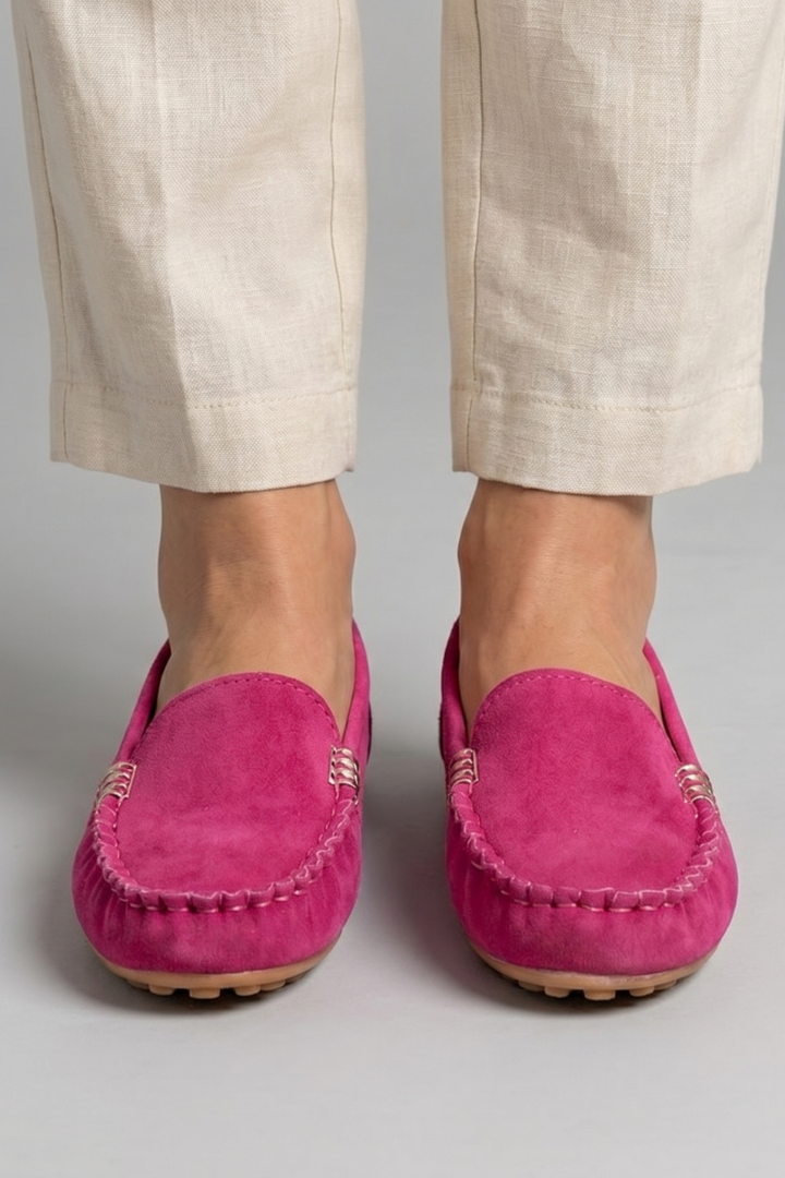 Women's Orthopaedic Slip-On Loafers with Rounded Toe