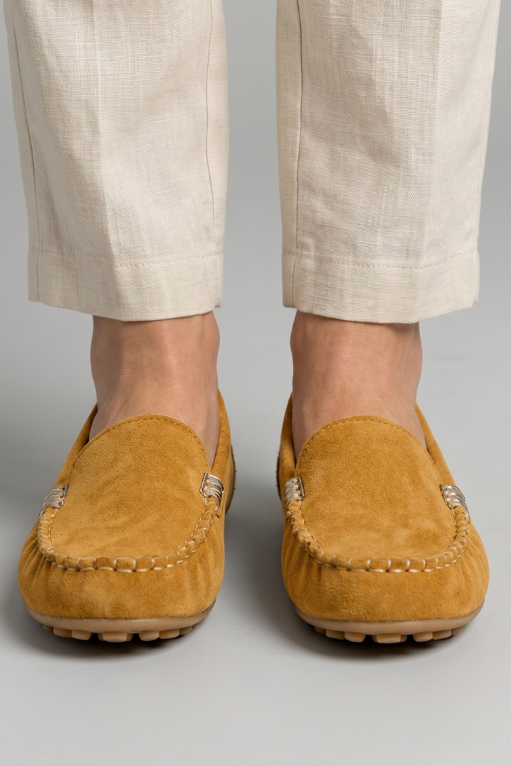 Women's Orthopaedic Slip-On Loafers with Rounded Toe
