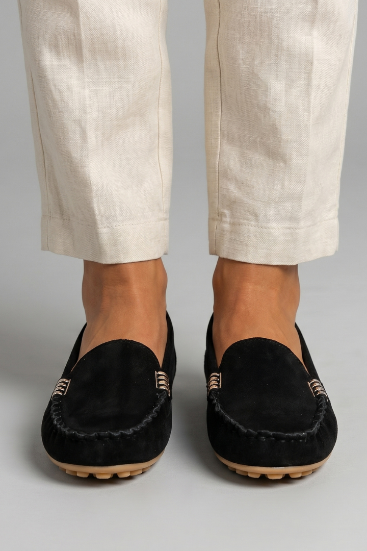 Women's Orthopaedic Slip-On Loafers with Rounded Toe