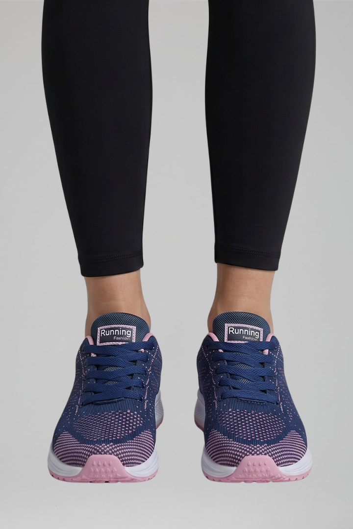 Women's Orthopaedic Lace-Up Walking Shoes with Knit Upper