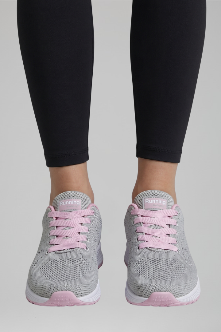 Women's Orthopaedic Lace-Up Walking Shoes with Knit Upper